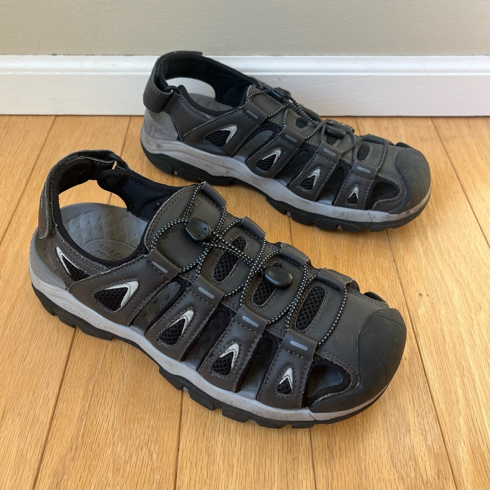 Skechers Relaxed Fit Tresmen Outseen Sport Sandals - Mens 8 - Gray